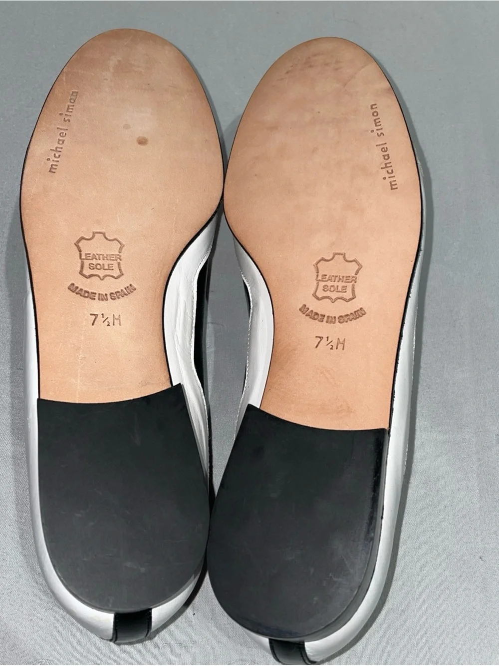 Michael Simon Black White Loafers with Colorful‎ Snowman Appliqués
